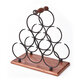 Iron 6 Bottles Rack Shelf Storage Holder Organizer Stand Display Tabletop Iron 6 Bottles Rack Shelf Storage Holder Organizer Stand Display Tabletop