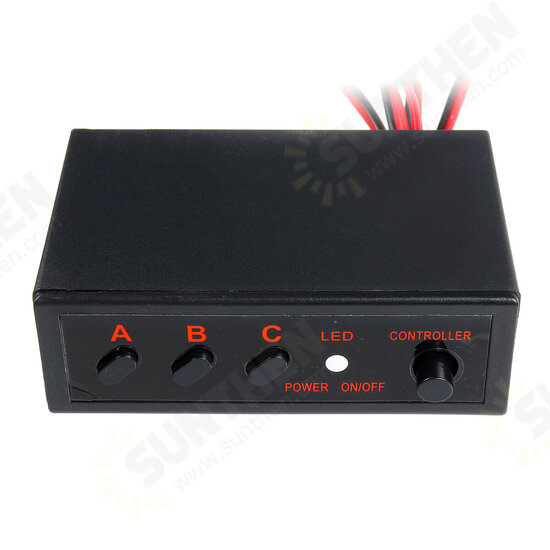 LED Strobe Flash Light Flasher 3 Flashing Modes Controller Box 4 Ways 12V V LED Strobe Flash Light Flasher 3 Flashing Modes Controller Box 4 Ways 12V V