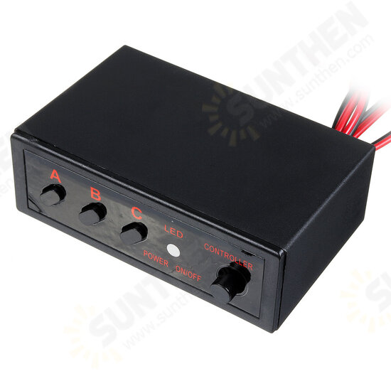 LED Strobe Flash Light Flasher 3 Flashing Modes Controller Box 4 Ways 12V V LED Strobe Flash Light Flasher 3 Flashing Modes Controller Box 4 Ways 12V V