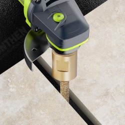 M14 Adapter Diamond Router Bit 46 Grit 8/10/12mm Abrasive Bits Slate Stone Splicing Tool for Angle Grinders M14 Adapter Diamond Router Bit 46 Grit 8/10/12mm Abrasive Bits Slate Stone Splicing Tool for Angle Grinders