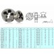 M3 to M6 20mm Daimeter Metric Right Hand Die Right Hand Thread Alloy Steel Die