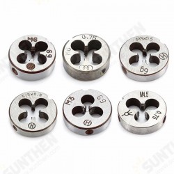M3 to M6 20mm Daimeter Metric Right Hand Die Right Hand Thread Alloy Steel Die