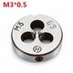 M3 to M6 20mm Daimeter Metric Right Hand Die Right Hand Thread Alloy Steel Die