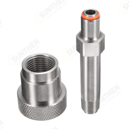 MNPT SCBA Firefighting SS-CGA 347 Kit 1/4 Inch MNPT Hand Tight Nut And 3 Inch Nipple MNPT SCBA Firefighting SS-CGA 347 Kit 1/4 Inch MNPT Hand Tight Nut And 3 Inch Nipple