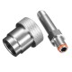 MNPT SCBA Firefighting SS-CGA 347 Kit 1/4 Inch MNPT Hand Tight Nut And 3 Inch Nipple MNPT SCBA Firefighting SS-CGA 347 Kit 1/4 Inch MNPT Hand Tight Nut And 3 Inch Nipple