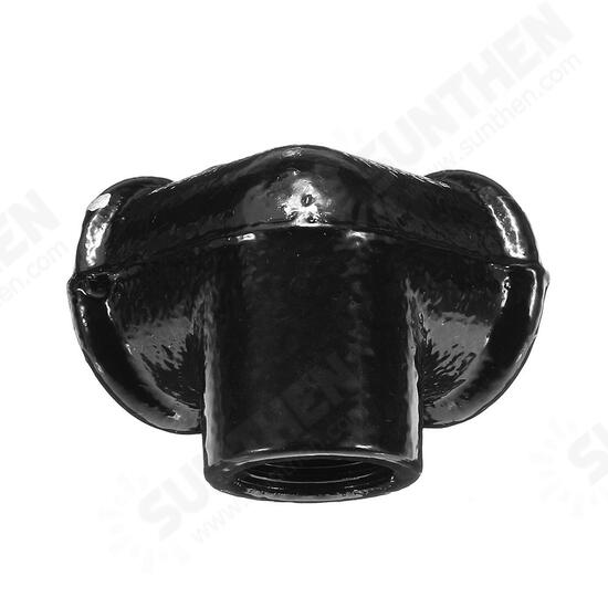 3/4 Inch Side Outlet Malleable Iron Elbow 90 Threaded Cross Pipes Fittings Connector