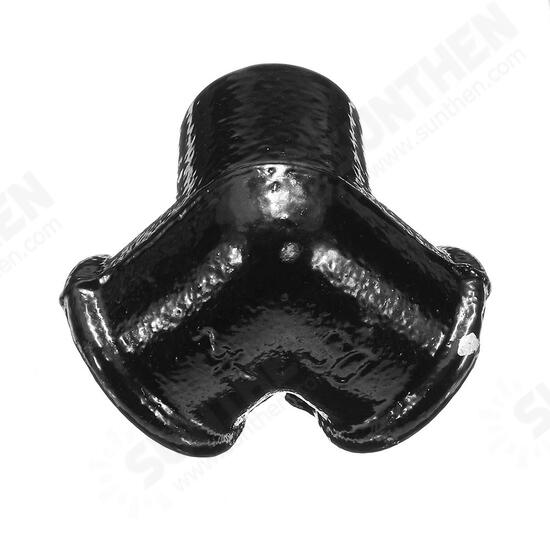 3/4 Inch Side Outlet Malleable Iron Elbow 90 Threaded Cross Pipes Fittings Connector