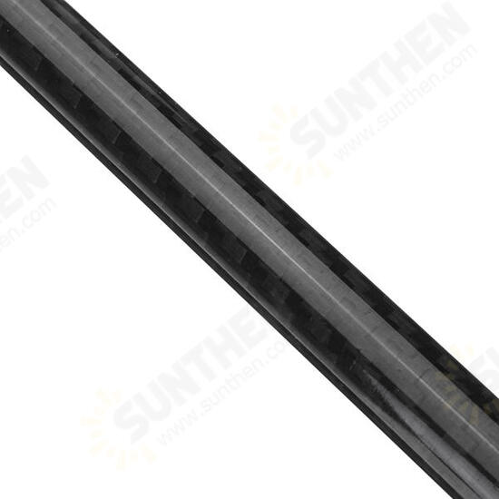 500mm*12mm*10mm Black Carbon Fiber Tube Roll Wrapped Tube for Multicopter