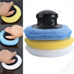 Microfiber Foam Sponge Polish Wax Applicator Pad Set with Handle Microfiber Foam Sponge Polish Wax Applicator Pad Set with Handle