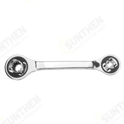 Multifunctional 16 In 1 Two-way Socket Ratchet Wrench 360 Degree Car Repair Hand Tools