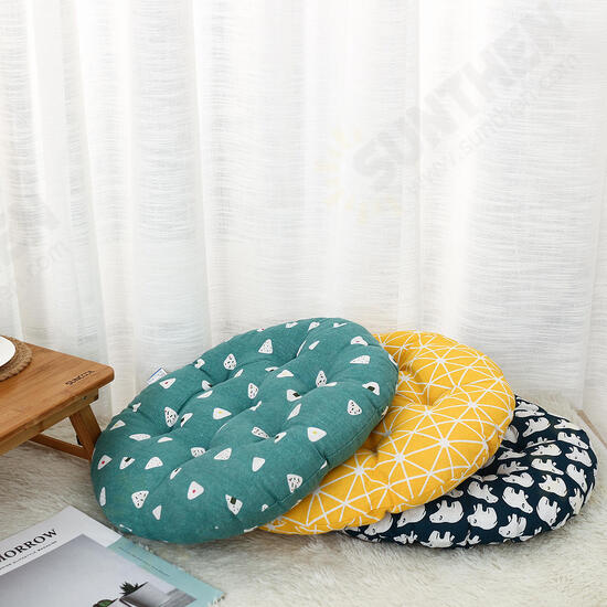 Nordic Round Cotton Cushion Dining Chair Seat Pads Thick Garden Floor Cushion Nordic Round Cotton Cushion Dining Chair Seat Pads Thick Garden Floor Cushion