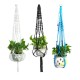 Nylon Rope Tassel Flower Pot Hanging Basket Net Knotted Rope Plant Holder Nylon Rope Tassel Flower Pot Hanging Basket Net Knotted Rope Plant Holder