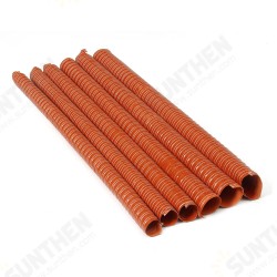 Orange Air Ducting Pipe Flexible Silicone Hose Hot And Cold Cooling Transfer Extractor Orange Air Ducting Pipe Flexible Silicone Hose Hot And Cold Cooling Transfer Extractor