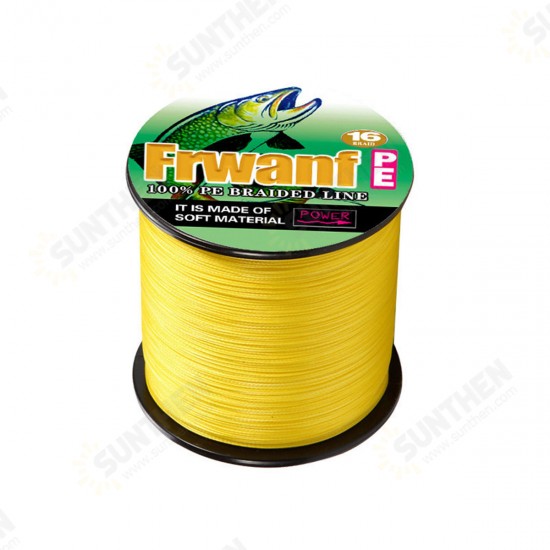 PE Braid Line 500M 16 Strands Braided Fishing Line Multicolor Super Power PE Braid Line 500M 16 Strands Braided Fishing Line Multicolor Super Power