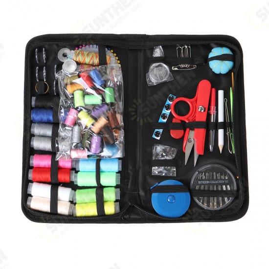 Portable Travel Small Home Sewing Kit Case Needle Thread Scissor