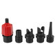 Pump Adaptor Air Valve Adapter w/ 4pcs Air Faucets For Surf Paddle Board Dinghy Canoe Inflatable Boat