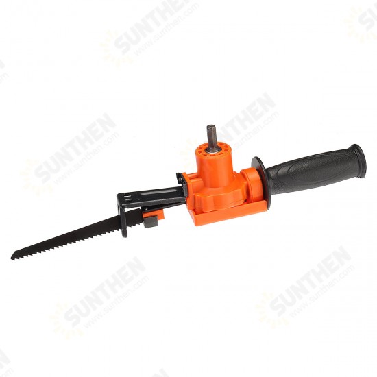 Reciprocating Saw Attachment Adapter Metal Cutting Tools Electric Drill Attachment 2 Blades