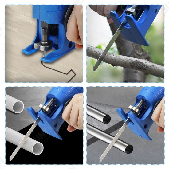 Reciprocating Saw Attachment for Electric Drill Wood Metal Cutting Tool Reciprocating Saw Attachment for Electric Drill Wood Metal Cutting Tool