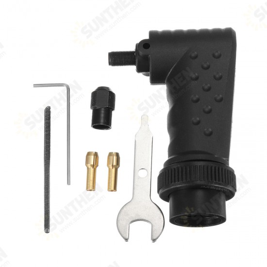 Right Angle Rotary Tool Adapter Attachment Right Angle Converter Kit for Dremel Electric Grinder Right Angle Rotary Tool Adapter Attachment Right Angle Converter Kit for Dremel Electric Grinder