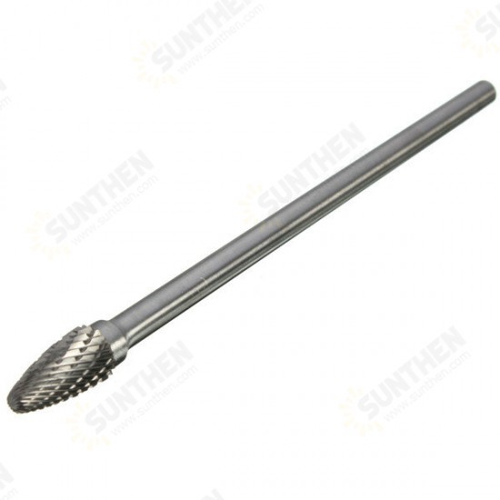 Rotary Burr 1/4 Inch Shank 6 Inch Long Carbide Cutter CNC Engraving Bit For Dremel