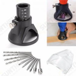 Rotary Positioner Locator with Protective Cover 6pcs Wood Milling Cutter and 4pcs Drills
