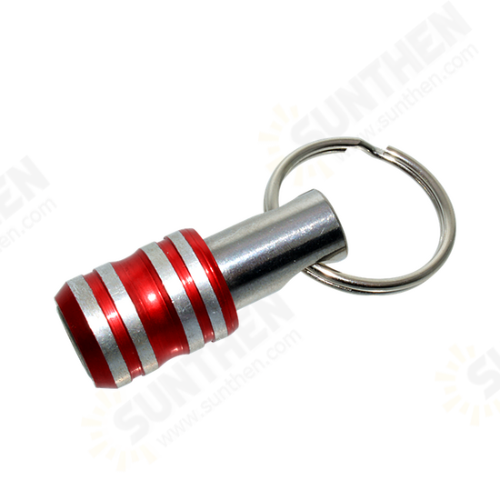 Stainless Steel Socket Extension Rod Hand Tool Combination 1/4 Batch Head Quick Change Sleeve Keychain Extension Rod Hardware