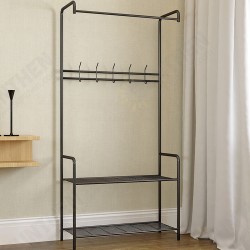Standing Landing Clothing Hanger Holder Iron Metal Clothes Organizer Shoes Rack Standing Landing Clothing Hanger Holder Iron Metal Clothes Organizer Shoes Rack