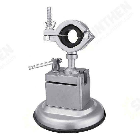 Sucktion Type Round/Flat Aluminum 360 Clamp-on Table Vise Bench Grinder Holder Electric Drill Universal Rotating Pliers Tool