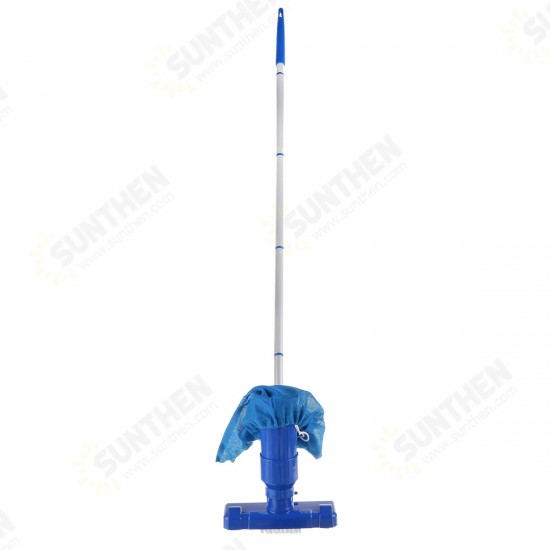 Swimming Pool Vacuum Cleaning Tool Set Suction Head Kit 5-section Bar With Bottom Brush