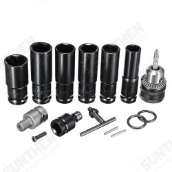 Universal Accessories for Electric Impact Socket Wrench Sleeves Batch Head Drill Chuck Adapter Universal Accessories for Electric Impact Socket Wrench Sleeves Batch Head Drill Chuck Adapter