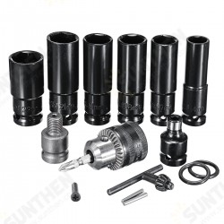 Universal Accessories for Electric Impact Socket Wrench Sleeves Batch Head Drill Chuck Adapter Universal Accessories for Electric Impact Socket Wrench Sleeves Batch Head Drill Chuck Adapter
