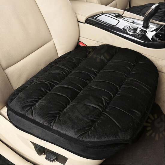 Universal Car Front Seat Cover Soft Plush Breathable Pads Winter Chair Cushion