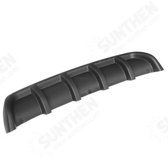 Universal Matte Carbon Fiber Board Car Rear Shark Fin Style Curved Protector Bumper Lip Diffuser Universal Matte Carbon Fiber Board Car Rear Shark Fin Style Curved Protector Bumper Lip Diffuser