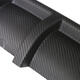 Universal Matte Carbon Fiber Board Car Rear Shark Fin Style Curved Protector Bumper Lip Diffuser Universal Matte Carbon Fiber Board Car Rear Shark Fin Style Curved Protector Bumper Lip Diffuser