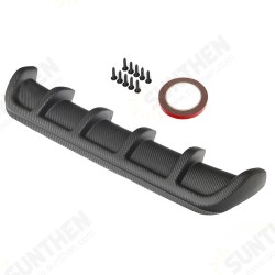 Universal Matte Carbon Fiber Board Car Rear Shark Fin Style Curved Protector Bumper Lip Diffuser Universal Matte Carbon Fiber Board Car Rear Shark Fin Style Curved Protector Bumper Lip Diffuser