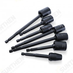 Universal Socket Adapter Hex Socket Wrench 360 Degree Rotary Torque Screwdriver Tool 100mm/150mm 1/2 Square Turn 1/4 Hex Tools