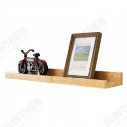 Wall-mounted Stable U-shaped Bamboo Wood Storage Shelf Living Room Tool Storage Shelf Rack