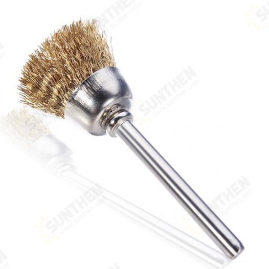 Wire Brass Brush Brushes Wheel Dremel Accessories for Rotary Tools