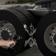X-Shaped Wheel Chock Stabilizer Tire Locking Chocks Allow Drill Adjust Tandem-Axle Trailer RV Tire Wheel Stop for Camping