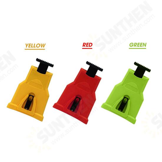 Yellow/Green/Red Chainsaw Teeth Sharpener or Sharpen Stone Bar-Mount Chain Sharpening Tool