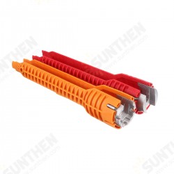Yellow/Red Faucet Wrench Sink Household Bath Install Tap Spanner Installer Tools Yellow/Red Faucet Wrench Sink Household Bath Install Tap Spanner Installer Tools