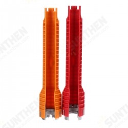 Yellow/Red Faucet Wrench Sink Household Bath Install Tap Spanner Installer Tools Yellow/Red Faucet Wrench Sink Household Bath Install Tap Spanner Installer Tools