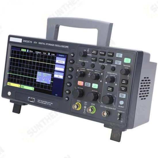 DSO2C15 150MHz 1GSa/s Sampling Rate Dual-Channel Digital Storage Oscilloscope Digital Oscilloscope