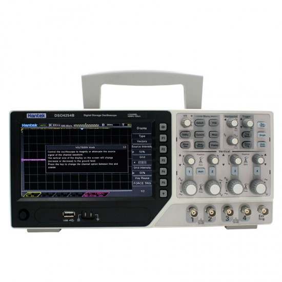 DSO4254B 250MHz Digital Storage Oscilloscope 4 Channels 1GS/s Sample Rate Portable Oscilloscope EU
