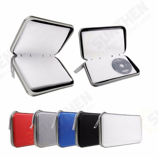 80x Disc CD DVD Portable Plastic Storage Case Wallet Hard Box Bag Holder