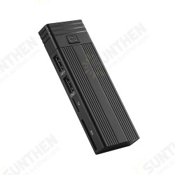 Dual-Protocol M.2 SSD Enclosure Type-C to Type-C Connection 1GB/S NVME/SATA with 2 USB2.0 Hub TF/SD Card Reader Portable Solid State Drive Box for Laptop Dual-Protocol M.2 SSD Enclosure Type-C to Type-C Connection 1GB/S NVME/SATA with 2 USB2.0 Hub TF/SD Card Reader Portable Solid State Drive Box for Laptop