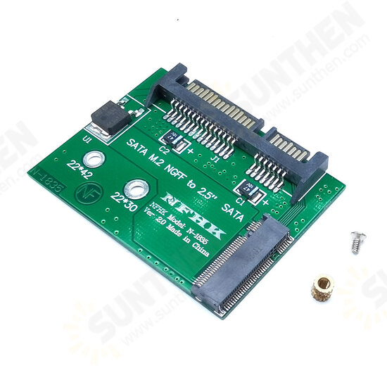 M.2 2242 to 2.5inch SATA3 SSD Solid State Drive Adapter Card Hard Disk Adapter Board Converter