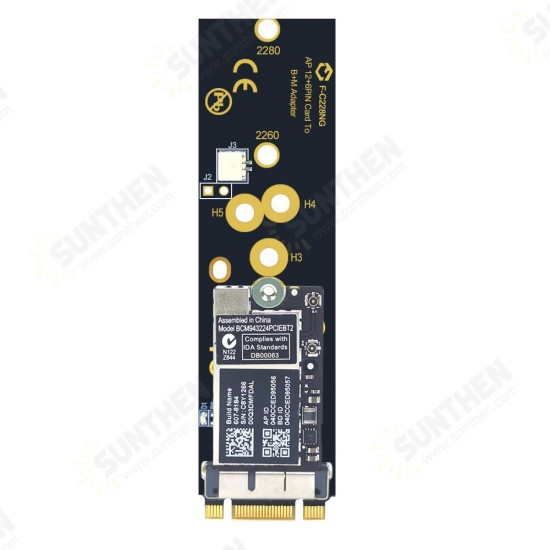 Apple/ NGFF M2 Network Card to NVME/SATA SSD Adapter Card WiFi bluetooth Card to M+B/M Key Adapter