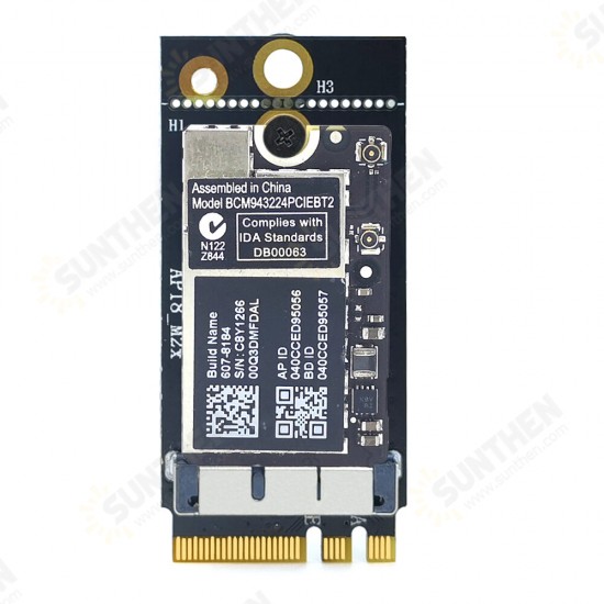 Apple Network Card to NGFF M2 Adapter Card WiFi bluetooth Card to NGFF M2 Adapter for BCM94360CS2 BCM94360 BCM943224