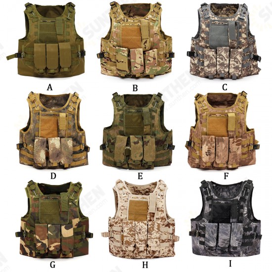 Outdoor Tactical Military Vest Sports Hunting Hiking Climbing Plate Carrier Paintball Combat Vest